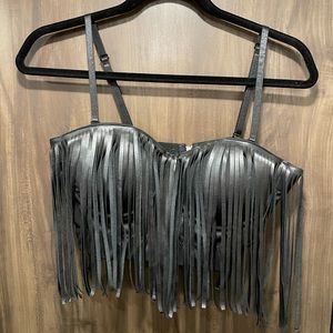 Black Fringe Bralette